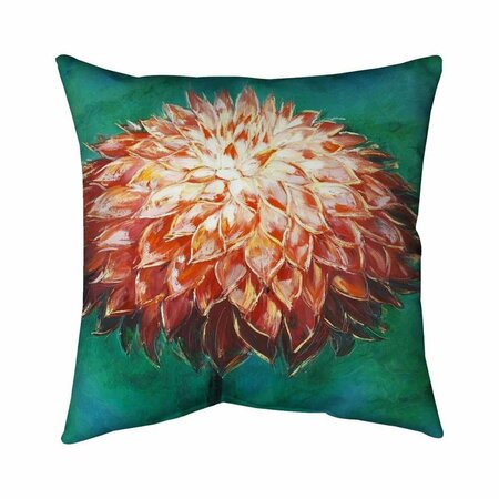 FONDO 20 x 20 in. Abstract Dahlia Flower-Double Sided Print Indoor Pillow FO2793705